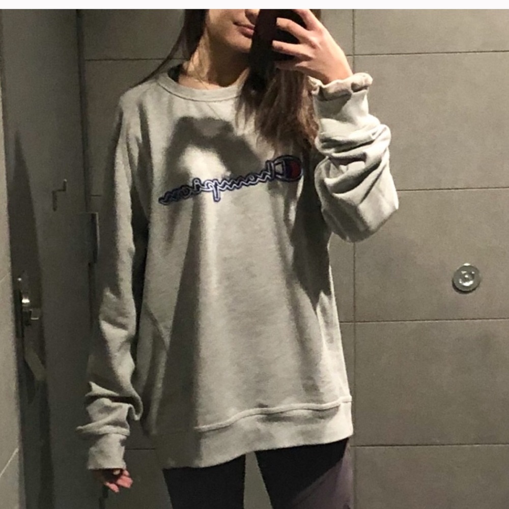 NWT Navy Blue Champion Crewneck  size XL - Picture 4 of 4